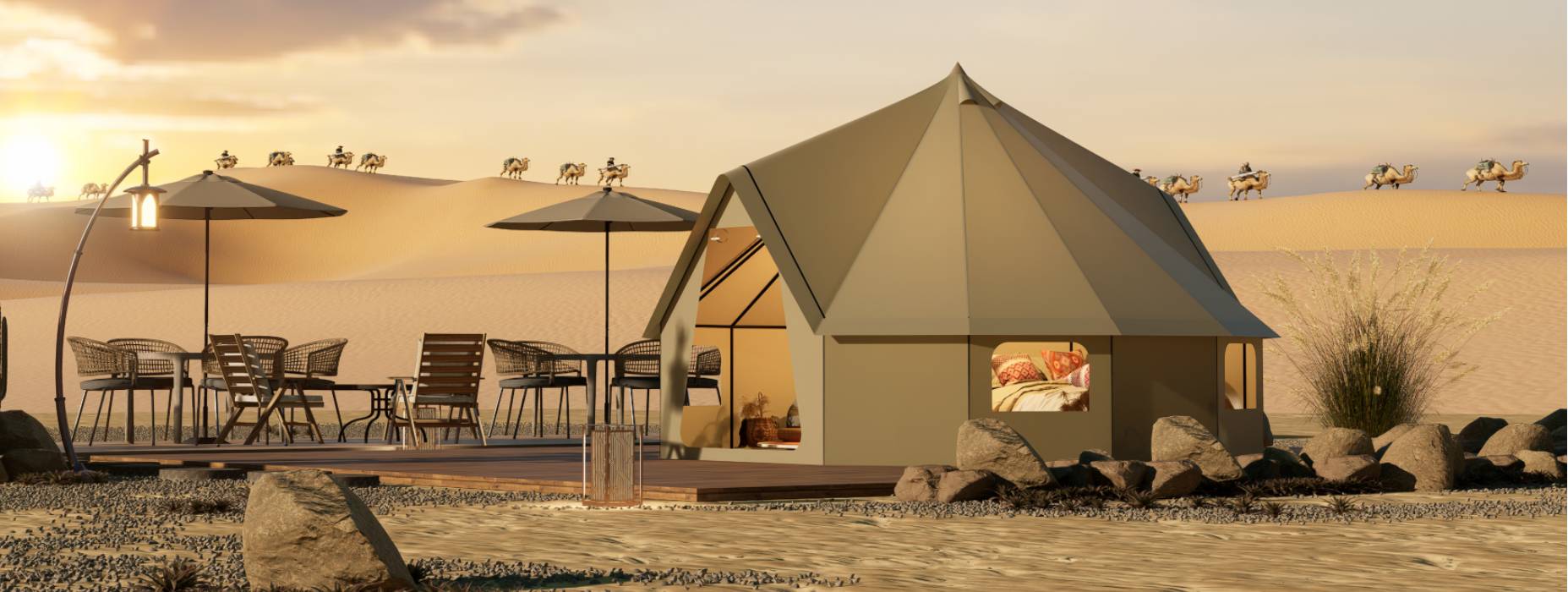 安定区露营酒店帐篷产品